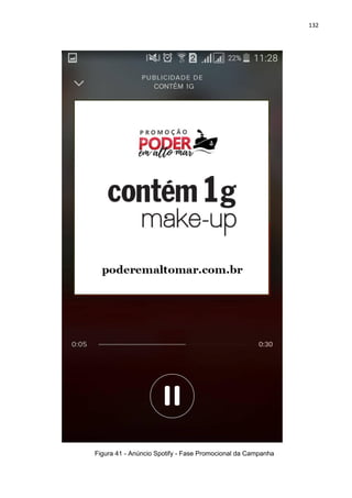 132
Figura 41 - Anúncio Spotify - Fase Promocional da Campanha
 
