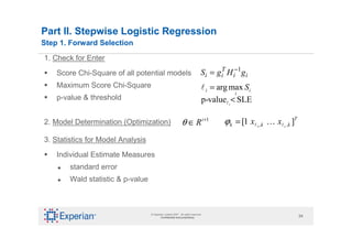 Stepwise Logistic Regression - Lecture for Students /Faculty of ...