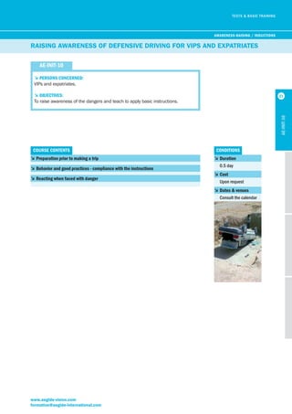 HSE training courses by Aegide Vision | PDF