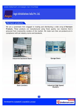 Aegis InfraSolutions India Pvt. Ltd, Navi Mumbai, EC Drive Automatic Sliding Door Slide 10