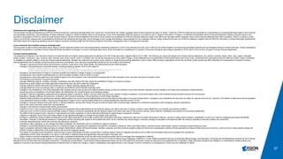 37
Disclaimer
Cautionary note regarding non-IFRS-EU measures
This document includes the following non-IFRS-EU financial measures: underlying earnings before tax, income tax, income before tax, market consistent value of new business and return on equity. These non-IFRS-EU measures are calculated by consolidating on a proportionate basis Aegon’s joint ventures
and associated companies. The reconciliation of these measures, except for market consistent value of new business, to the most comparable IFRS-EU measure is provided in note 3 ‘Segment information’ of Aegon’s Condensed Consolidated Interim Financial Statements. Market consistent value of new
business is not based on IFRS-EU, which are used to report Aegon’s primary financial statements and should not be viewed as a substitute for IFRS-EU financial measures. Aegon may define and calculate market consistent value of new business differently than other companies. Return on equity is a ratio
using a non-IFRS-EU measure and is calculated by dividing the net underlying earnings after cost of leverage by the average shareholders’ equity adjusted for the revaluation reserve. Aegon believes that these non-IFRS-EU measures, together with the IFRS-EU information, provide meaningful supplemental
information about the underlying operating results of Aegon’s business including insight into the financial measures that senior management uses in managing the business.
Local currencies and constant currency exchange rates
This document contains certain information about Aegon’s results, financial condition and revenue generating investments presented in USD for the Americas and Asia, and in GBP for the United Kingdom, because those businesses operate and are managed primarily in those currencies. Certain comparative
information presented on a constant currency basis eliminates the effects of changes in currency exchange rates. None of this information is a substitute for or superior to financial information about Aegon presented in EUR, which is the currency of Aegon’s primary financial statements.
Forward-looking statements
The statements contained in this document that are not historical facts are forward-looking statements as defined in the US Private Securities Litigation Reform Act of 1995. The following are words that identify such forward-looking statements: aim, believe, estimate, target, intend, may, expect, anticipate,
predict, project, counting on, plan, continue, want, forecast, goal, should, would, could, is confident, will, and similar expressions as they relate to Aegon. These statements are not guarantees of future performance and involve risks, uncertainties and assumptions that are difficult to predict. Aegon undertakes
no obligation to publicly update or revise any forward-looking statements. Readers are cautioned not to place undue reliance on these forward-looking statements, which merely reflect company expectations at the time of writing. Actual results may differ materially from expectations conveyed in forward-
looking statements due to changes caused by various risks and uncertainties. Such risks and uncertainties include but are not limited to the following:
• Changes in general economic and/or governmental conditions, particularly in the United States, the Netherlands and the United Kingdom;
• Changes in the performance of financial markets, including emerging markets, such as with regard to
- The frequency and severity of defaults by issuers in Aegon’s fixed income investment portfolios;
- The effects of corporate bankruptcies and/or accounting restatements on the financial markets and the resulting decline in the value of equity and debt securities Aegon holds; and
- The effects of declining creditworthiness of certain public sector securities and the resulting decline in the value of government exposure that Aegon holds
• Changes in the performance of Aegon’s investment portfolio and decline in ratings of Aegon’s counterparties;
• Consequences of an actual or potential break-up of the European monetary union in whole or in part;
• Consequences of the anticipated exit of the United Kingdom from the European Union and potential consequences of other European Union countries leaving the European Union;
• The frequency and severity of insured loss events;
• Changes affecting longevity, mortality, morbidity, persistence and other factors that may impact the profitability of Aegon’s insurance products;
• Reinsurers to whom Aegon has ceded significant underwriting risks may fail to meet their obligations;
• Changes affecting interest rate levels and continuing low or rapidly changing interest rate levels;
• Changes affecting currency exchange rates, in particular the EUR/USD and EUR/GBP exchange rates;
• Changes in the availability of, and costs associated with, liquidity sources such as bank and capital markets funding, as well as conditions in the credit markets in general such as changes in borrower and counterparty creditworthiness;
• Increasing levels of competition in the United States, the Netherlands, the United Kingdom and emerging markets;
• Changes in laws and regulations, particularly those affecting Aegon’s operations’ ability to hire and retain key personnel, taxation of Aegon companies, the products Aegon sells, and the attractiveness of certain products to its consumers;
• Regulatory changes relating to the pensions, investment, and insurance industries in the jurisdictions in which Aegon operates;
• Standard setting initiatives of supranational standard setting bodies such as the Financial Stability Board and the International Association of Insurance Supervisors or changes to such standards that may have an impact on regional (such as EU), national or US federal or state level financial regulation
or the application thereof to Aegon, including the designation of Aegon by the Financial Stability Board as a Global Systemically Important Insurer (G-SII);
• Changes in customer behavior and public opinion in general related to, among other things, the type of products Aegon sells, including legal, regulatory or commercial necessity to meet changing customer expectations;
• Acts of God, acts of terrorism, acts of war and pandemics;
• Changes in the policies of central banks and/or governments;
• Lowering of one or more of Aegon’s debt ratings issued by recognized rating organizations and the adverse impact such action may have on Aegon’s ability to raise capital and on its liquidity and financial condition;
• Lowering of one or more of insurer financial strength ratings of Aegon’s insurance subsidiaries and the adverse impact such action may have on the premium writings, policy retention, profitability and liquidity of its insurance subsidiaries;
• The effect of the European Union’s Solvency II requirements and other regulations in other jurisdictions affecting the capital Aegon is required to maintain;
• Litigation or regulatory action that could require Aegon to pay significant damages or change the way Aegon does business;
• As Aegon’s operations support complex transactions and are highly dependent on the proper functioning of information technology, operational risks such as system disruptions or failures, security or data privacy breaches, cyberattacks, human error, failure to safeguard personally identifiable
information, changes in operational practices or inadequate controls including with respect to third parties with which we do business may disrupt Aegon’s business, damage its reputation and adversely affect its results of operations, financial condition and cash flows;
• Customer responsiveness to both new products and distribution channels;
• Competitive, legal, regulatory, or tax changes that affect profitability, the distribution cost of or demand for Aegon’s products;
• Changes in accounting regulations and policies or a change by Aegon in applying such regulations and policies, voluntarily or otherwise, which may affect Aegon’s reported results, shareholders’ equity or regulatory capital adequacy levels;
• Aegon’s projected results are highly sensitive to complex mathematical models of financial markets, mortality, longevity, and other dynamic systems subject to shocks and unpredictable volatility. Should assumptions to these models later prove incorrect, or should errors in those models escape the
controls in place to detect them, future performance will vary from projected results;
• The impact of acquisitions and divestitures, restructurings, product withdrawals and other unusual items, including Aegon’s ability to integrate acquisitions and to obtain the anticipated results and synergies from acquisitions;
• Catastrophic events, either manmade or by nature, could result in material losses and significantly interrupt Aegon’s business; and
• Aegon’s failure to achieve anticipated levels of earnings or operational efficiencies as well as other cost saving and excess cash and leverage ratio management initiatives.
This document contains information that qualifies, or may qualify, as inside information within the meaning of Article 7(1) of the EU Market Abuse Regulation (596/2014). Further details of potential risks and uncertainties affecting Aegon are described in its filings with the Netherlands Authority for the Financial
Markets and the US Securities and Exchange Commission, including the Annual Report. These forward-looking statements speak only as of the date of this document. Except as required by any applicable law or regulation, Aegon expressly disclaims any obligation or undertaking to release publicly any
updates or revisions to any forward-looking statements contained herein to reflect any change in Aegon’s expectations with regard thereto or any change in events, conditions or circumstances on which any such statement is based.
 