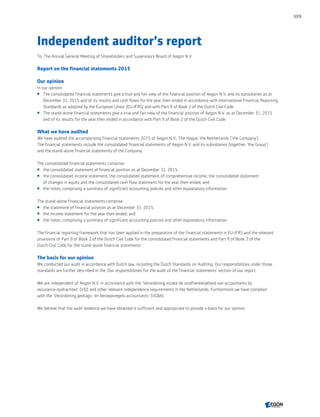 Aegon annual report 2015