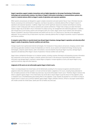 Aegon annual report 2015