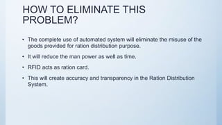 AUTOMATION OF RATION DISTRIBUTION SYSTEM | PPTX