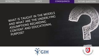 FUTURE QUESTIONSLEGACYINTRODUCTION CONSEQUENCES
 