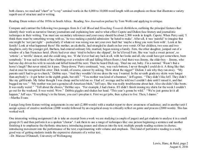 Literary journalism topics picture