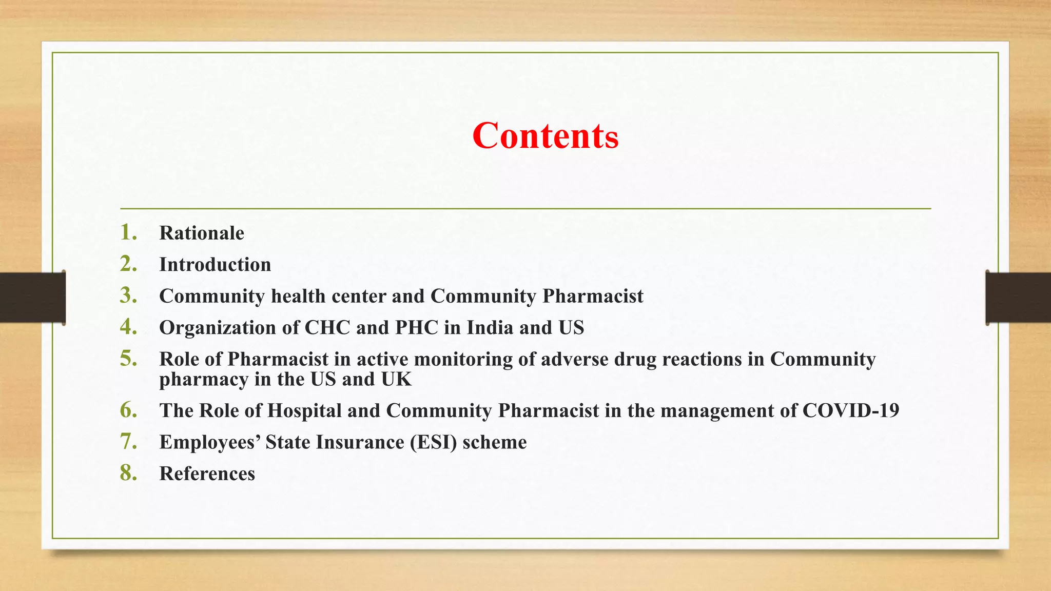 Role of pharmacist in Community pharmacy and public health practice in ...