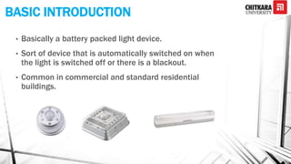 Automatic Emergency Light PPT