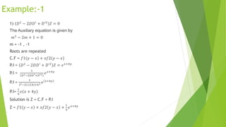 Higherorder non homogeneous partial differrential equations (Maths 3 ...