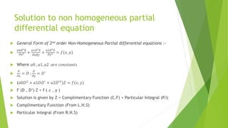 Higherorder non homogeneous partial differrential equations (Maths 3 ...