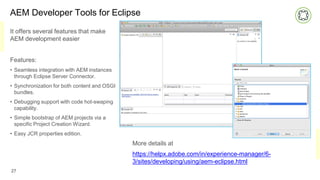 Aem Developer AEM - A Collection of developer friendly tools | PDF