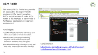 AEM - A Collection of developer friendly tools | PDF