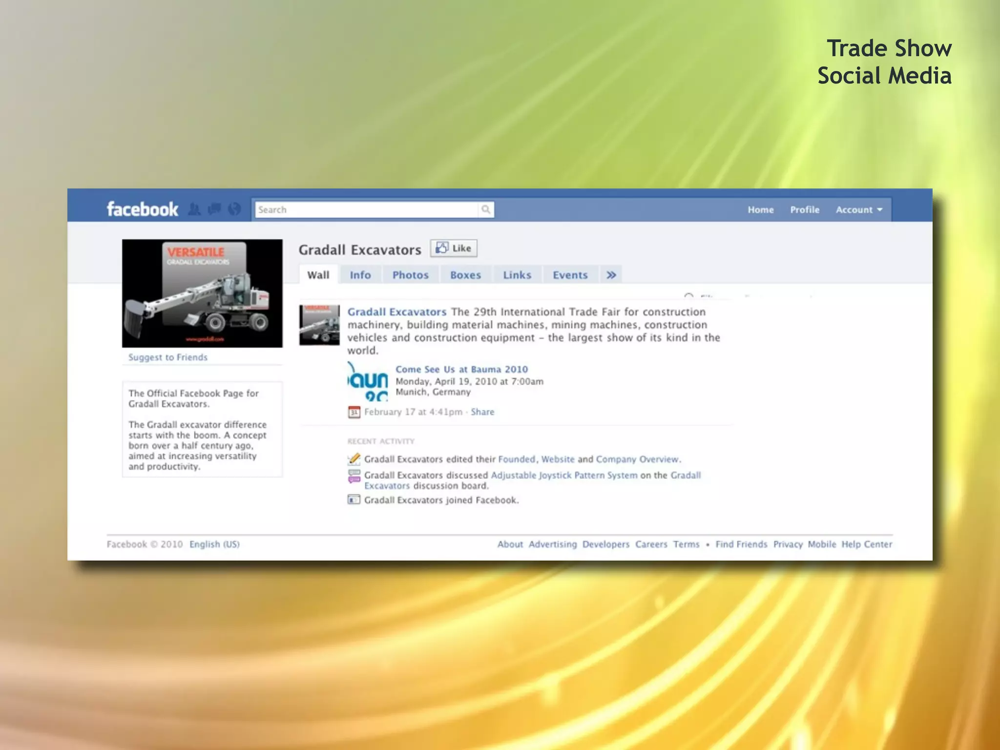 Trade Show
Social Media
 