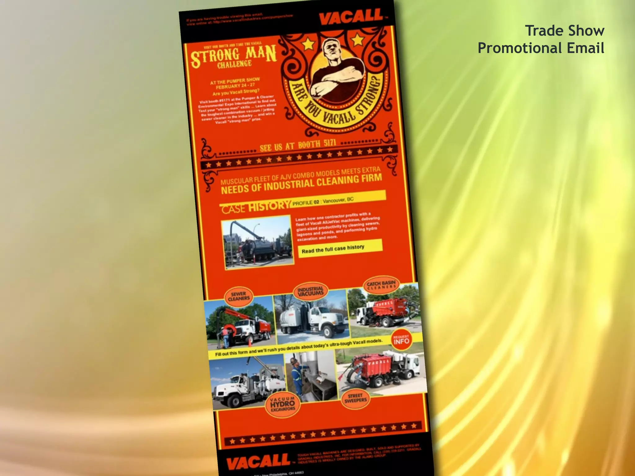 Trade Show
Promotional Email
 