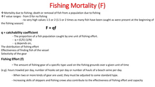EXPONENTIAL DACAY MODEL & MORTALITY CONCEPT IN FISH STOCK ASSESSMENT | PPTX