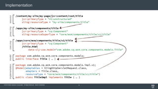 © 2015 Adobe Systems Incorporated. All Rights Reserved. Adobe Confidential.© 2014 Adobe Systems Incorporated. All Rights Reserved. Adobe Confidential.
Implementation
9
 