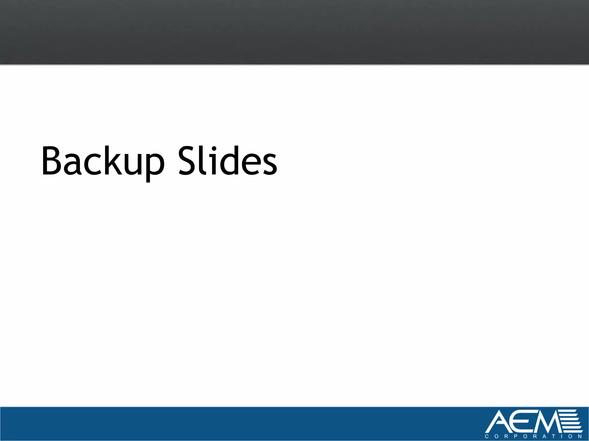 Backup Slides
 
