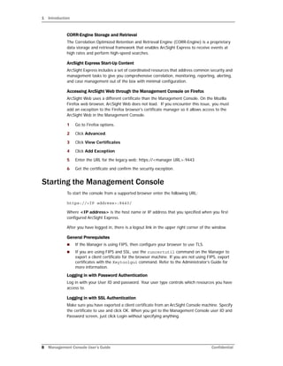 Management Console User's Guide for ArcSight Express v4.0 | PDF