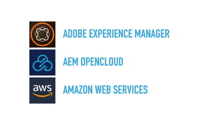 ADOBE EXPERIENCE MANAGER
AEM OPENCLOUD
AMAZON WEB SERVICES
 