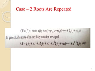 Case – 2 Roots Are Repeated
9
 