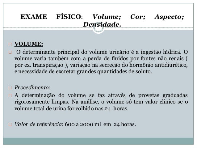 Tipos de exames de urina 24 horas
