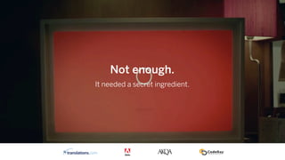 It needed a secret ingredient.
Not enough.
 