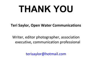 PR Campaigns that Pack a Punch - Teri Saylor, Open Water Communications