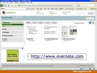Evernotehttp://www.evernote.comDropboxhttps://www.dropbox.com/http://www.yugma.com/http://www.tweetdeck.comTweetDeck