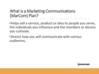 Marcomm Plan Example AENC Roadmap to Success Marketing Communications Plan - Communicopia | PPTX