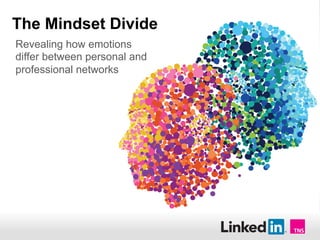 The Mindset Divide 
Revealing how emotions 
differ between personal and 
professional networks 
 