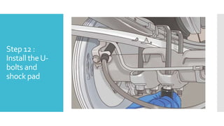 Step 12 :
Install theU-
bolts and
shock pad
 