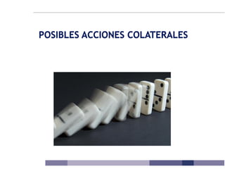 POSIBLES ACCIONES COLATERALES
 