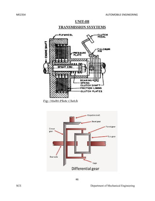Automobile Engg notes mechanical engineering | PDF