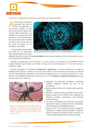 Soluciones Avanzada de Seguridad Copyright© AensisTM 2017 Pag. 5 de 8






 