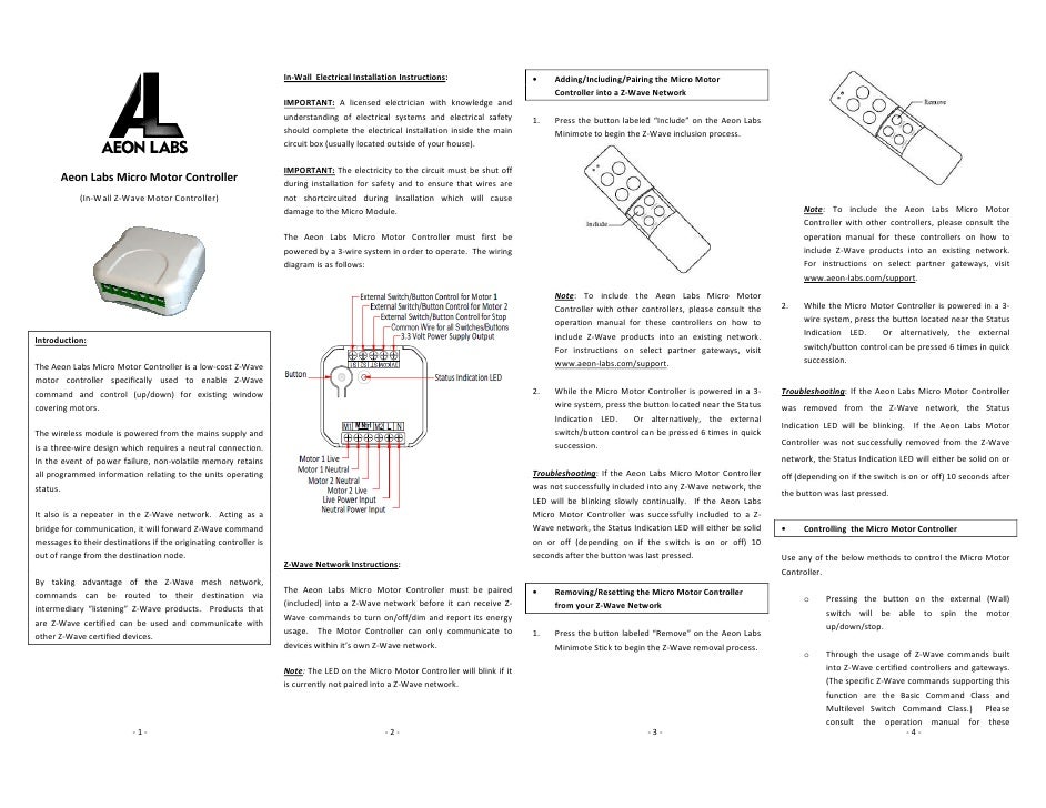In Wall Electrical Installation Instructions O Adding Including Pairing The Micro