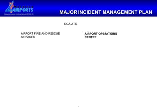 MAJOR INCIDENT MANAGEMENT PLAN DCA-ATC AIRPORT FIRE AND RESCUE SERVICES AIRPORT OPERATIONS CENTRE 