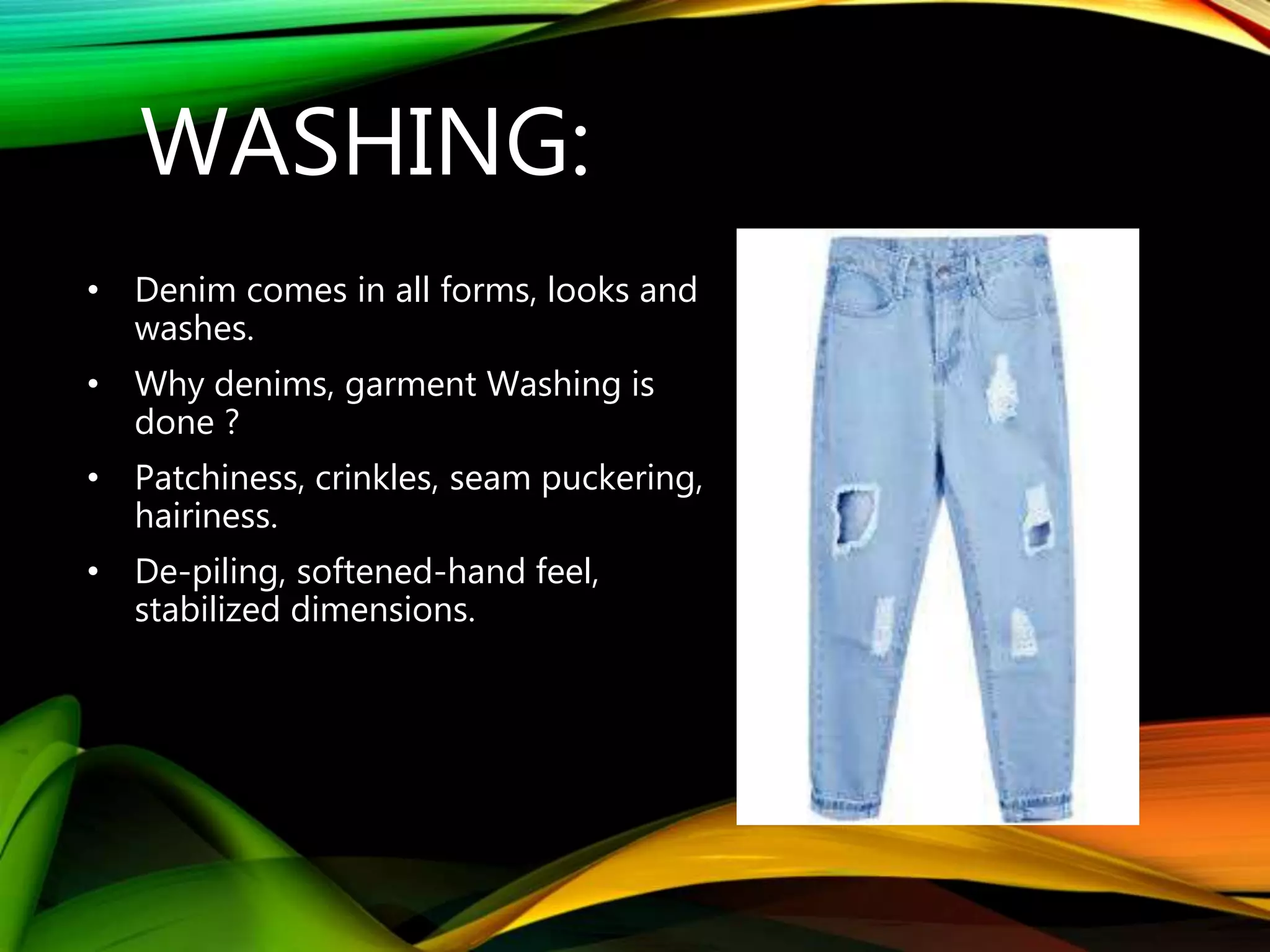 Denim Washing & Its Effluents | PPTX