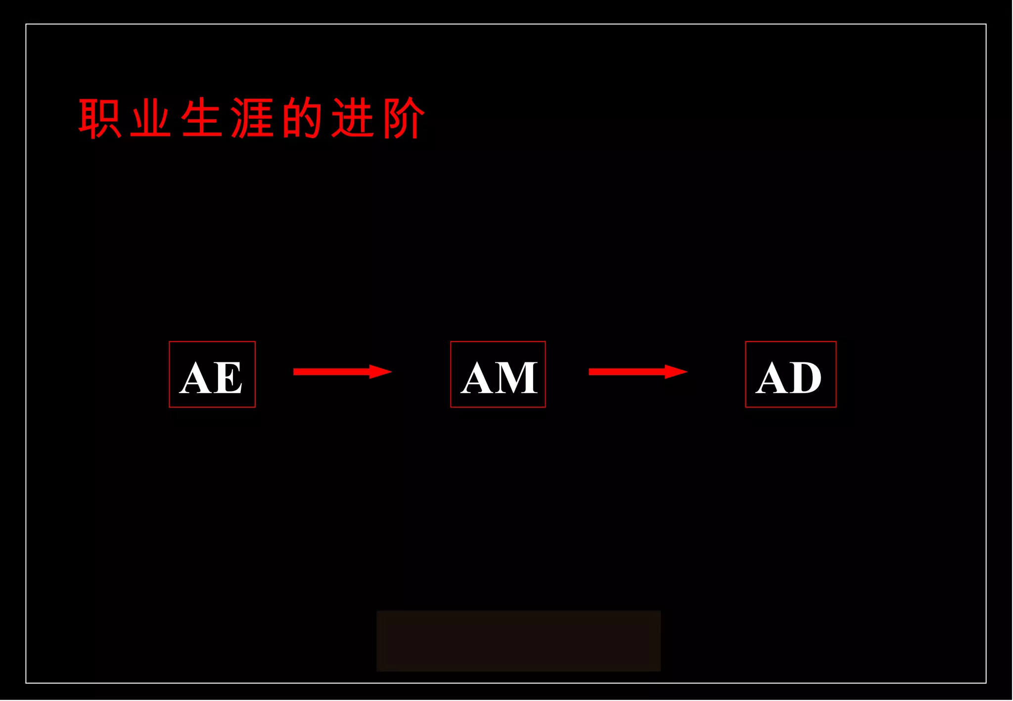 职业生涯的进阶 AE AM AD 
