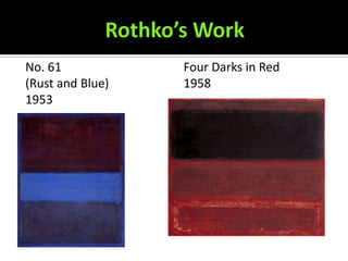 No. 61            Four Darks in Red
(Rust and Blue)   1958
1953
 