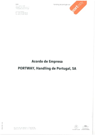 Acordo de Empresa Portway