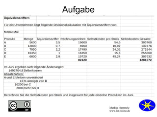 Markus Hammele
www.let-online.de
Aufgabe
 