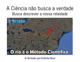 A Ciência não busca a verdadeA Ciência não busca a verdade
Busca descrever a nossa relaidadeBusca descrever a nossa relaidade
A Verdade, por Estêvão Slow
 