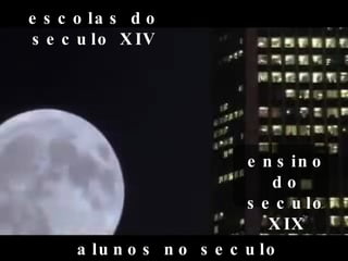 escolas do seculo XIV ensino do seculo XIX alunos no seculo XXI 