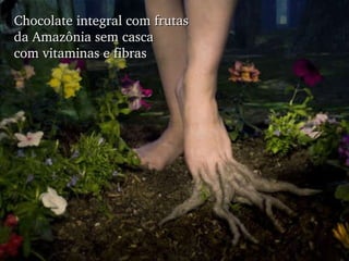 Chocolate integral com frutas  da Amazônia sem casca  com vitaminas e fibras 