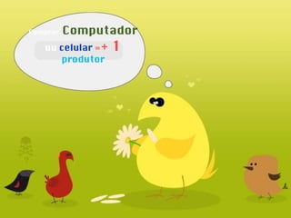 Comprar   Computador   ou  celular   = + 1  produtor 