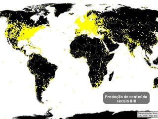 Produção de conteúdo  século XIX 