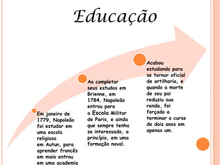 Foi 1º Cônsul  de 1799 a 1784