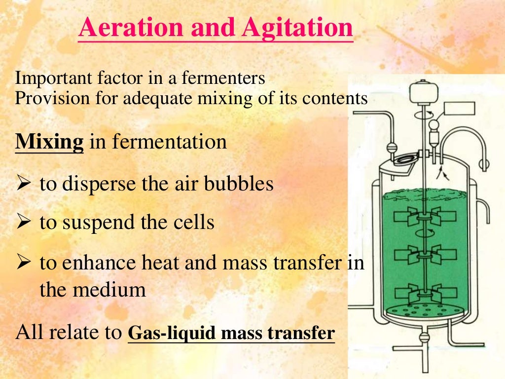 Aeration & agitation in fermentation