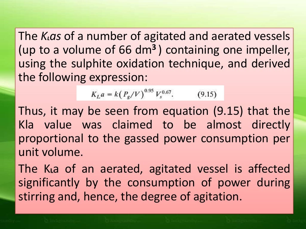 Aeration & agitation in fermentation