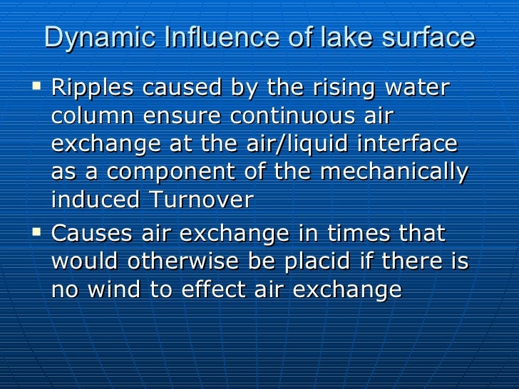 Aeration And Destratification In Governor Bond Lake